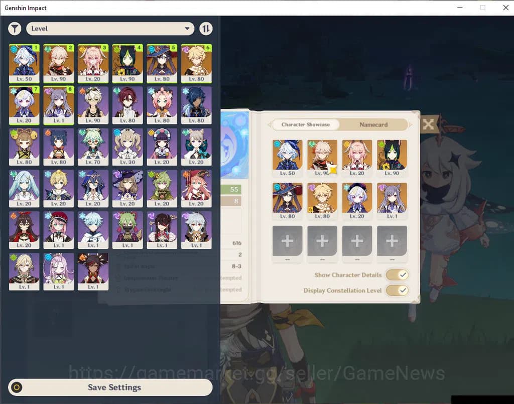 Genshin Impact Accounts ASIA|AR 55|3 Limited +4(*5Weapon)|Furina+Sign,Linn image 1