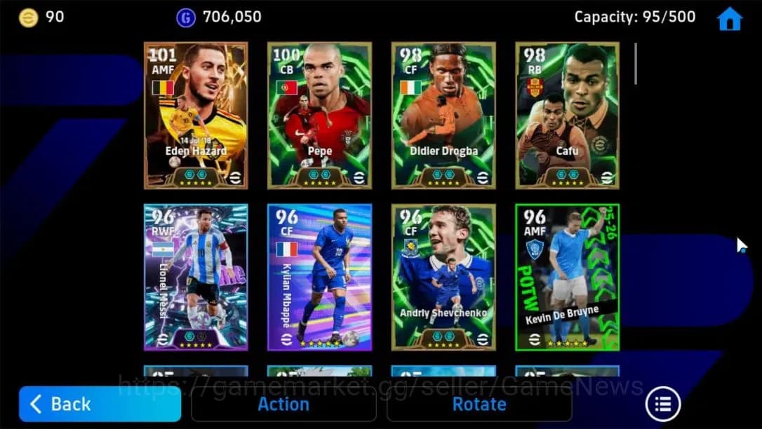 eFootball Accounts Android|BigTime Eden Hazard,Pepe,Cafu,Didier Drogb image 9
