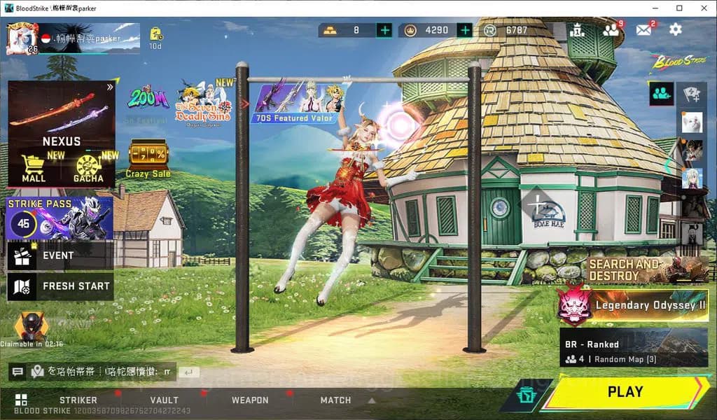 Blood Strike Accounts ASIA|COLLAB=AK47,M700,QBZ95|ULTRA=RAN,ZERO,UMP45|M image 1