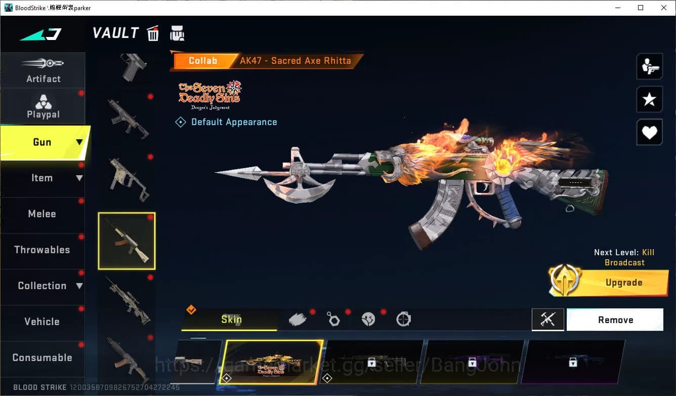 Blood Strike Accounts ASIA|COLLAB=AK47,M700,QBZ95|ULTRA=RAN,ZERO,UMP45|M image 8