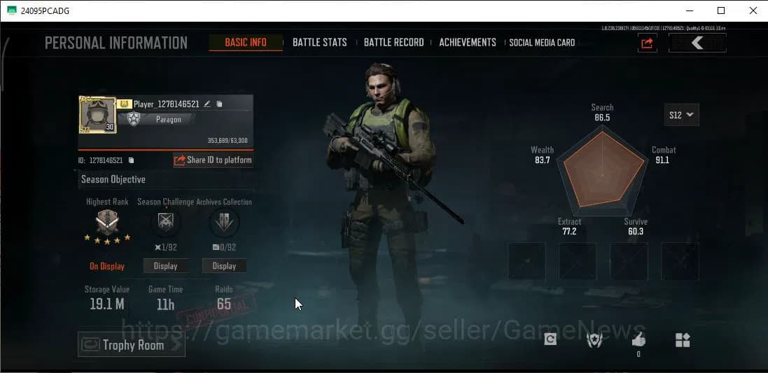 Arena Breakout Accounts MOBILE Lv30|SV 19,1M|CV 15M|SS AKM,ET AK-74N,GM AK image 11