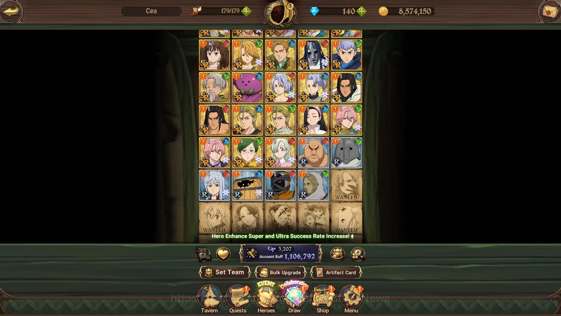 The Seven Deadly Sins: Grand Cross Accounts Global|1,1MCC|Chapter4|2LR+5UR+Collab|Helbram,Suba image 13