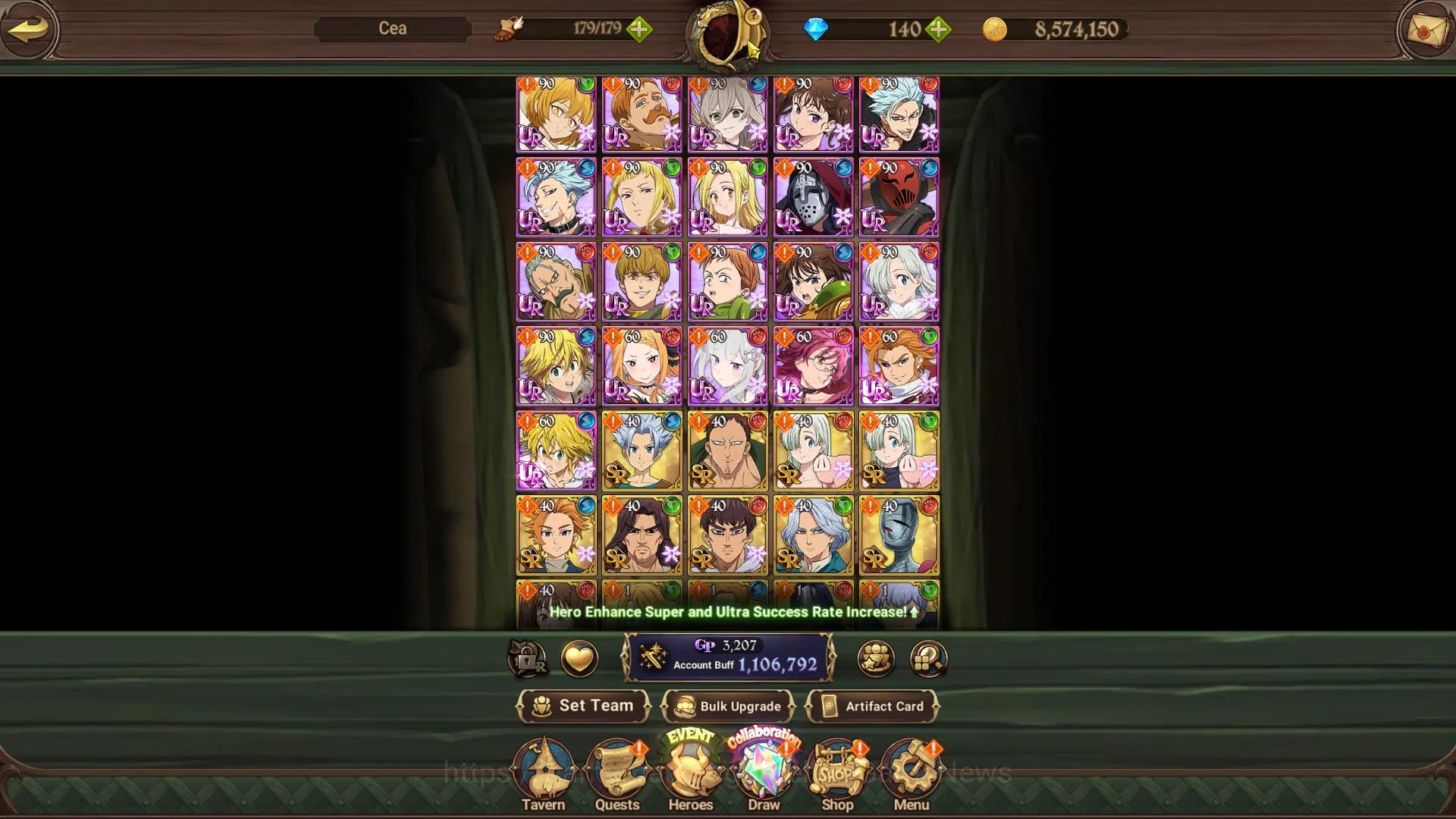 The Seven Deadly Sins: Grand Cross Accounts Global|1,1MCC|Chapter4|2LR+5UR+Collab|Helbram,Suba image 14