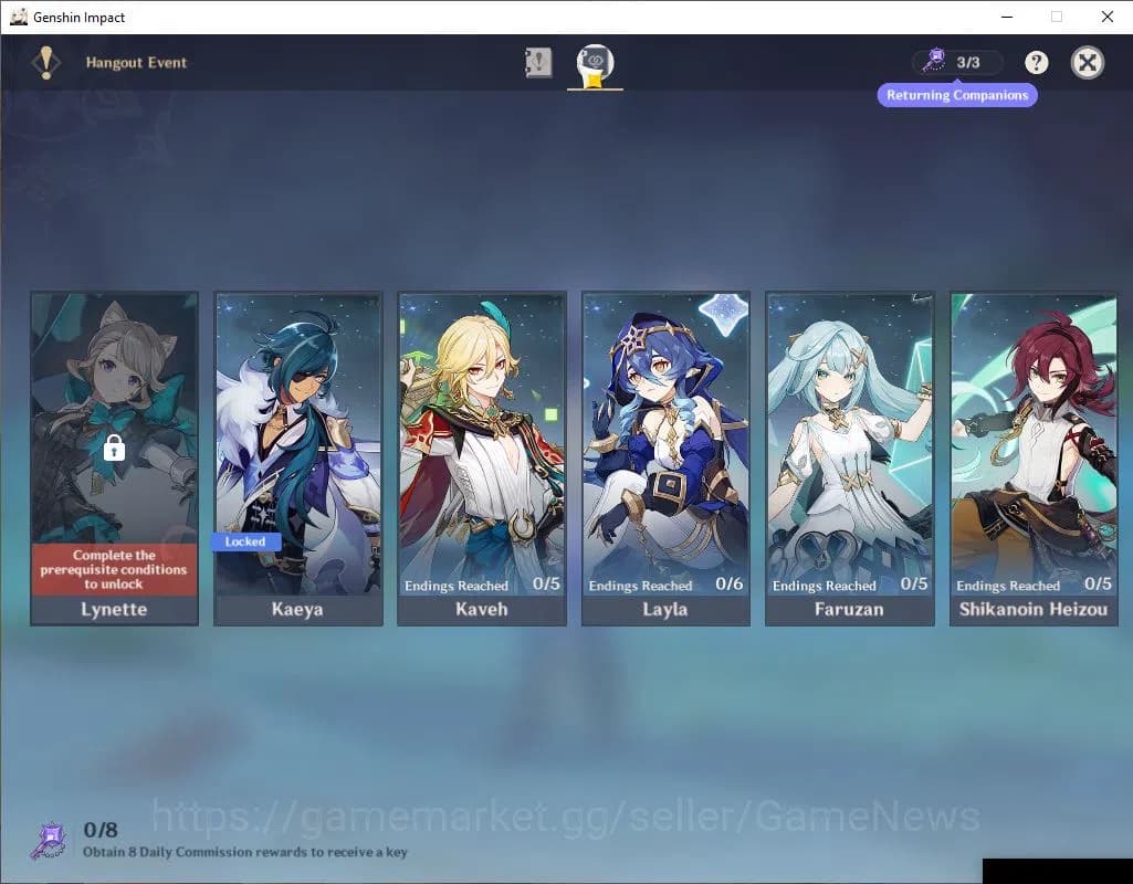 Genshin Impact Accounts ASIA|AR 56|6 Limited+7(*5Weapon)|[Nahida,Ayato,Cyn image 13