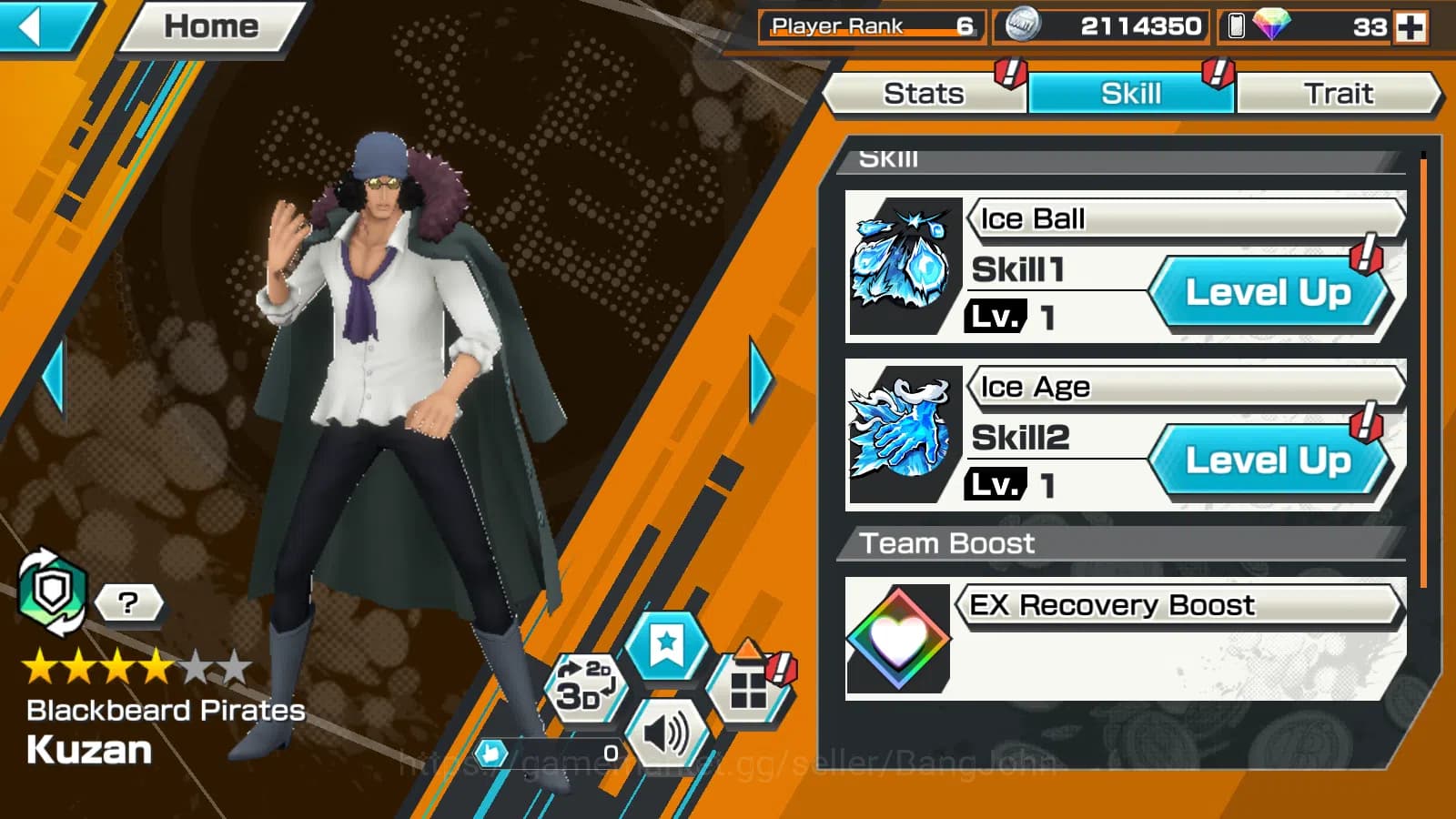 One Piece Bounty Rush Accounts Global | 3EX | 5elders Saturn,4emperor Teach,BB ku image 4