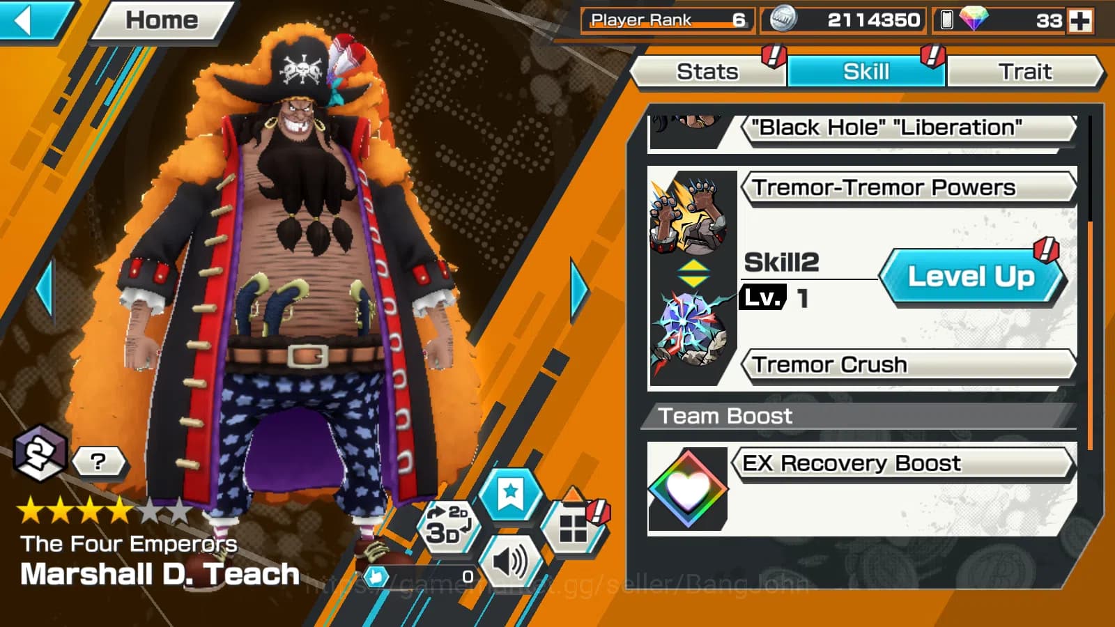 One Piece Bounty Rush Accounts Global | 3EX | 5elders Saturn,4emperor Teach,BB ku image 5