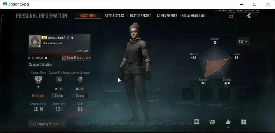 Arena Breakout Accounts MOBILE Lv30|SV 16M|CV 10M|Decree VSS|AEK,Ceremoni image 2