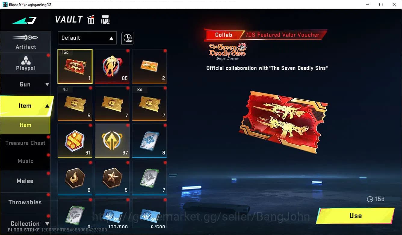 Blood Strike Accounts ASIA||ULTRA=THALON KNIFE,UMP45,AR97,SCAR,INP-9,ORI image 6