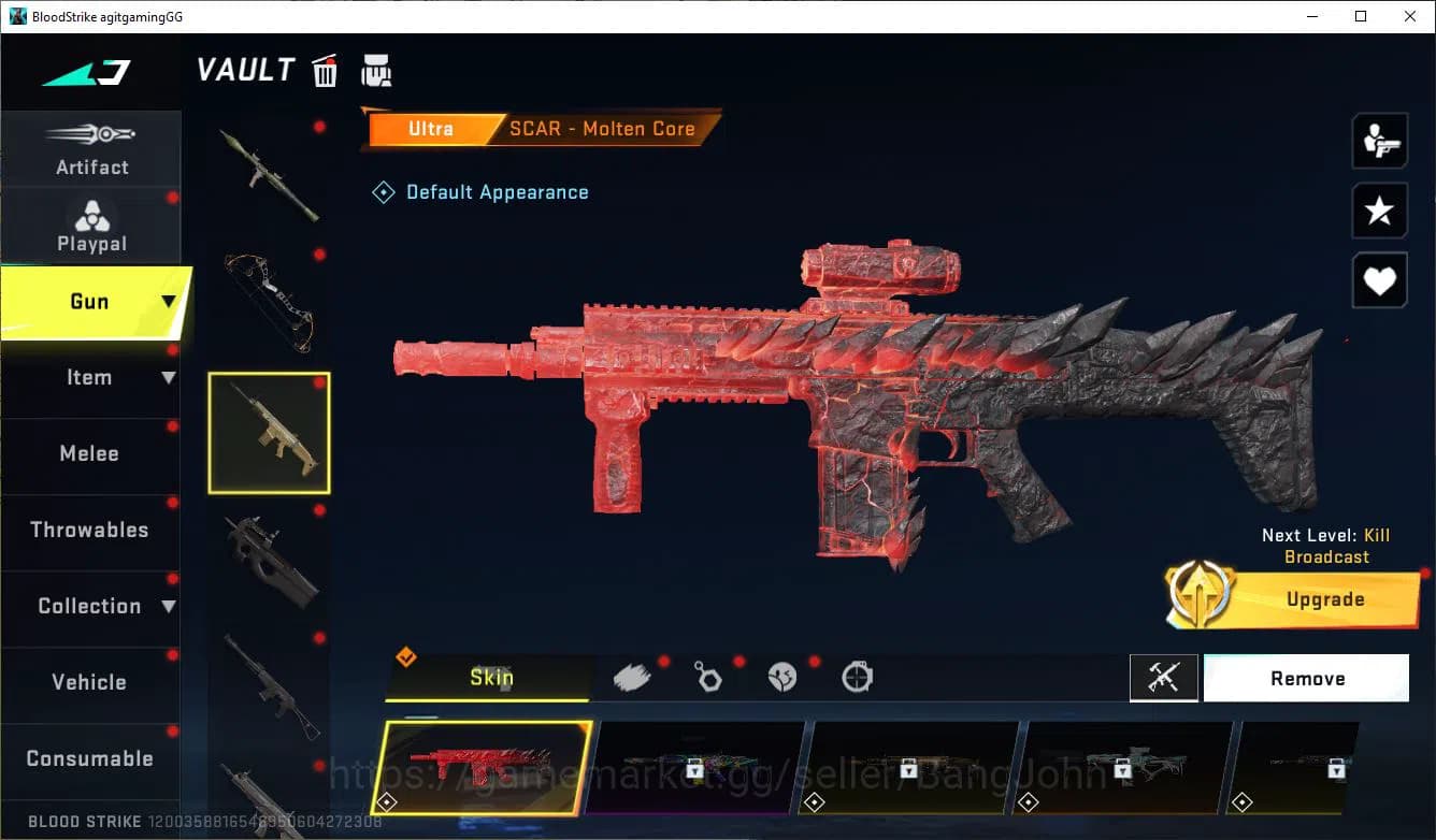 Blood Strike Accounts ASIA||ULTRA=THALON KNIFE,UMP45,AR97,SCAR,INP-9,ORI image 9