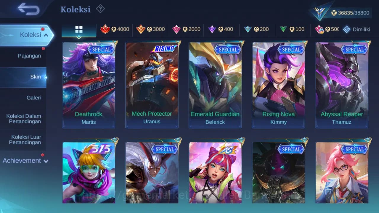 Mobile Legends: Bang Bang Accounts GLOBAL Hero 126 Skin 183 KOF Karina | CC Natalia | image 8