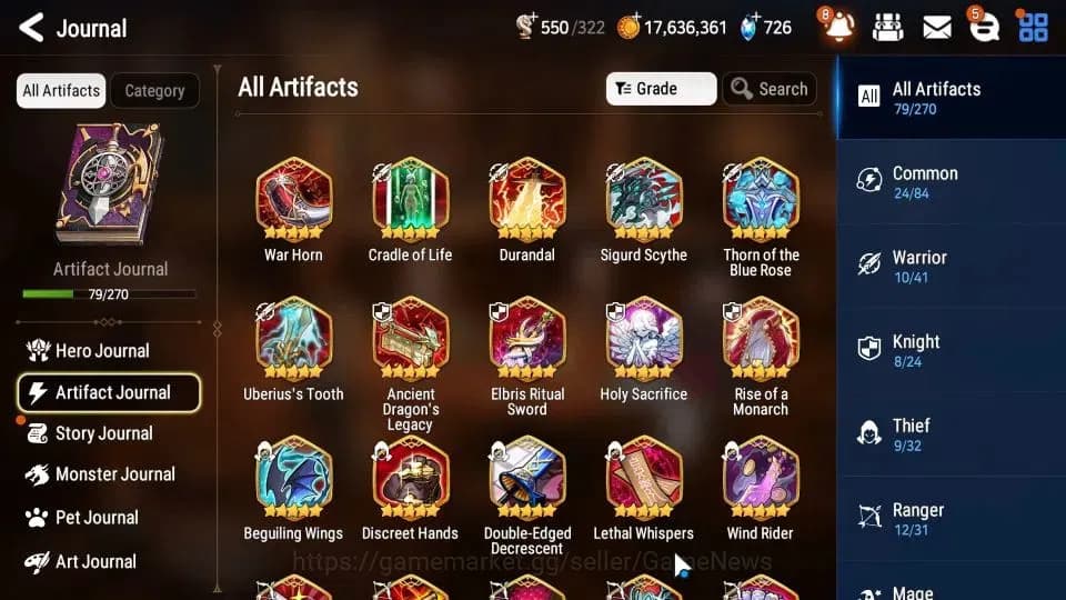 Epic Seven Accounts GLOBAL Unverif|17 ML (NM Luna,WOTM Tenebria,Salome image 10