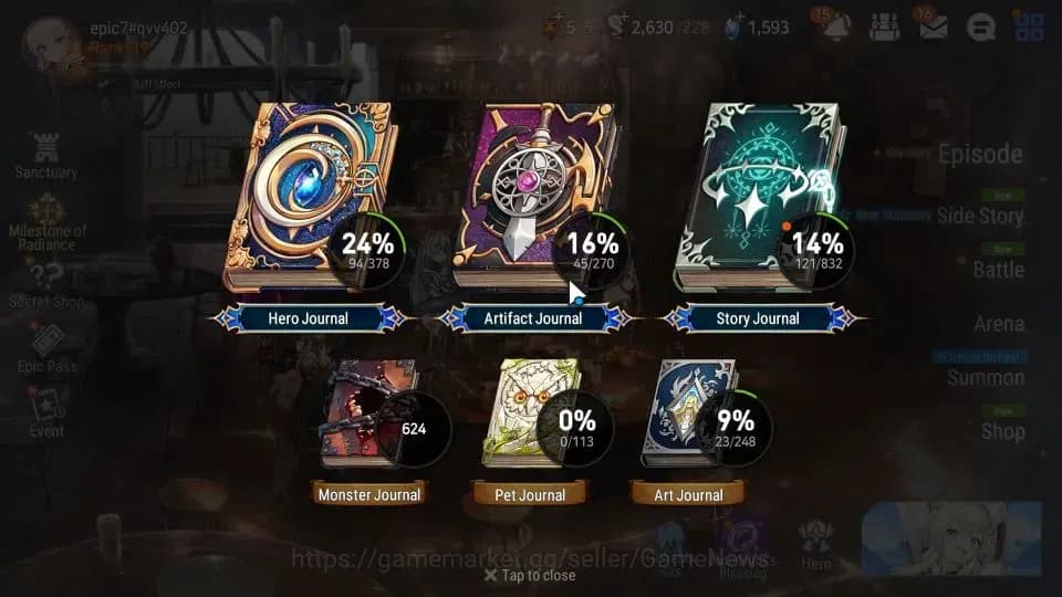 Epic Seven Accounts GLOBAL|UnVerif|4 ML(Spirit Eye Celine,Maid Chloe,U image 3