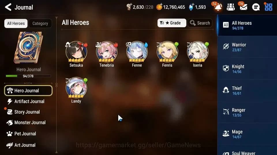 Epic Seven Accounts GLOBAL|UnVerif|4 ML(Spirit Eye Celine,Maid Chloe,U image 7