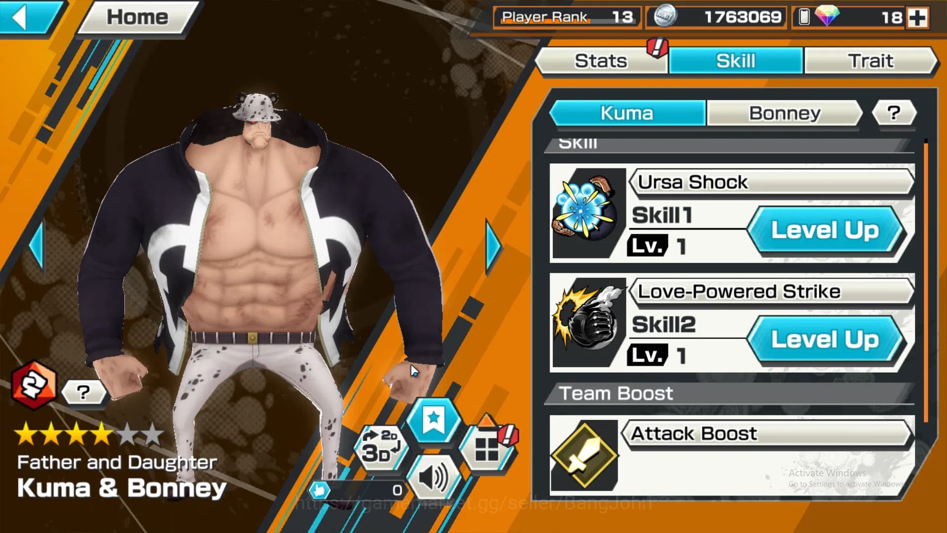 One Piece Bounty Rush Accounts GLOBAL | EX4 | max 5 | kuzan, Borsalino, Kuma and image 12