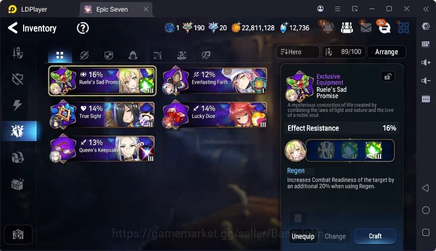 Epic Seven Accounts Global | LOTS | Cermia | Ras | Afternoon Soak Flan image 12