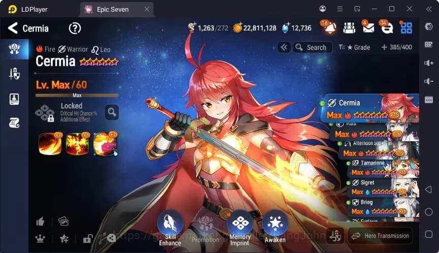 Epic Seven Accounts Global | LOTS | Cermia | Ras | Afternoon Soak Flan image 2