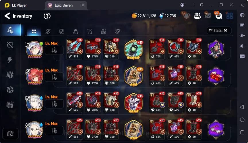 Epic Seven Accounts Global | LOTS | Cermia | Ras | Afternoon Soak Flan image 7