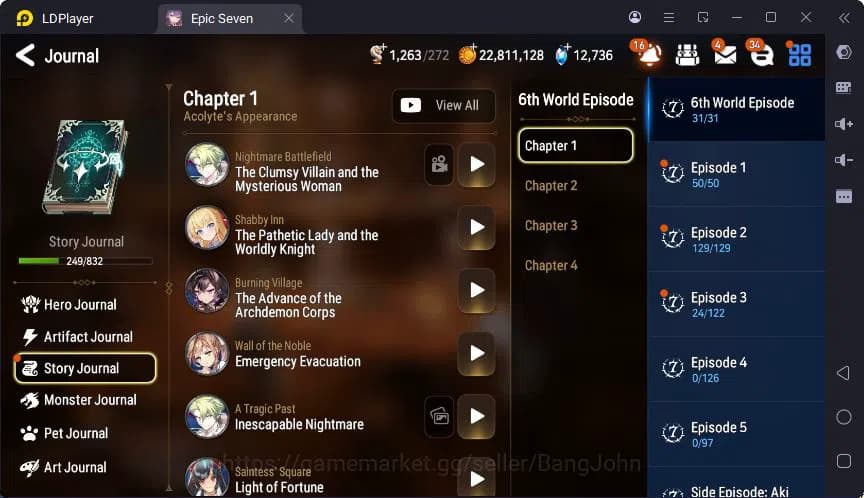 Epic Seven Accounts Global | LOTS | Cermia | Ras | Afternoon Soak Flan image 8