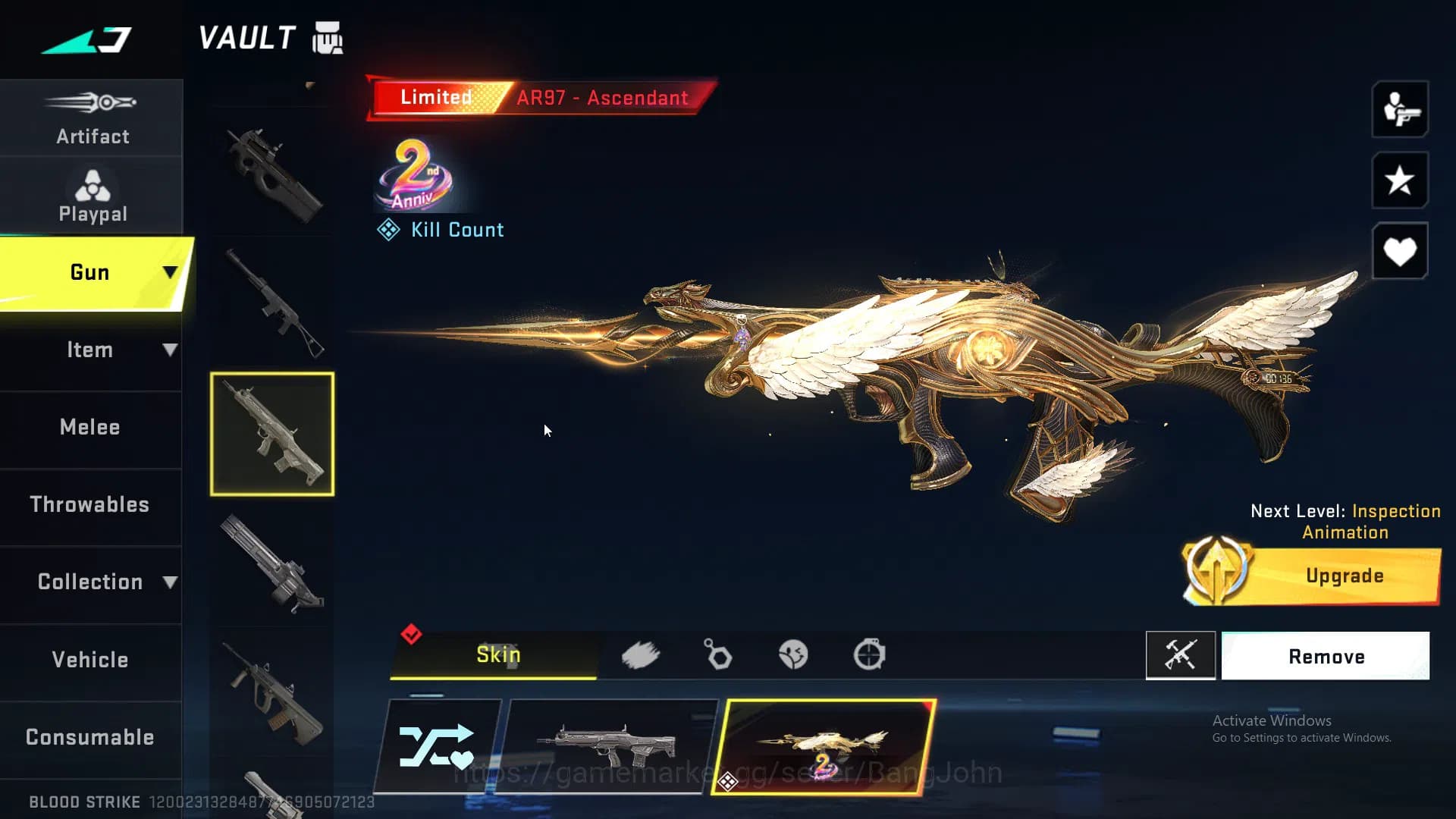 Blood Strike Accounts ASIA |LIMITED=BTFLY KNIFE|ULTRA=ONE HANDED AXE|COL image 13