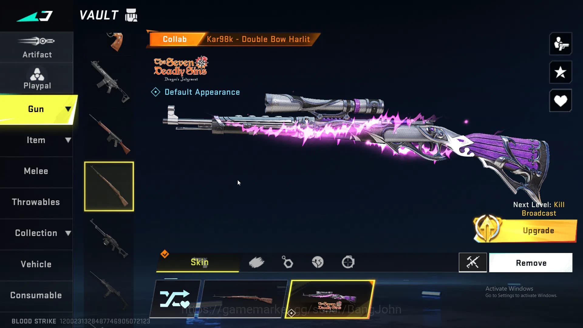 Blood Strike Accounts ASIA |LIMITED=BTFLY KNIFE|ULTRA=ONE HANDED AXE|COL image 16