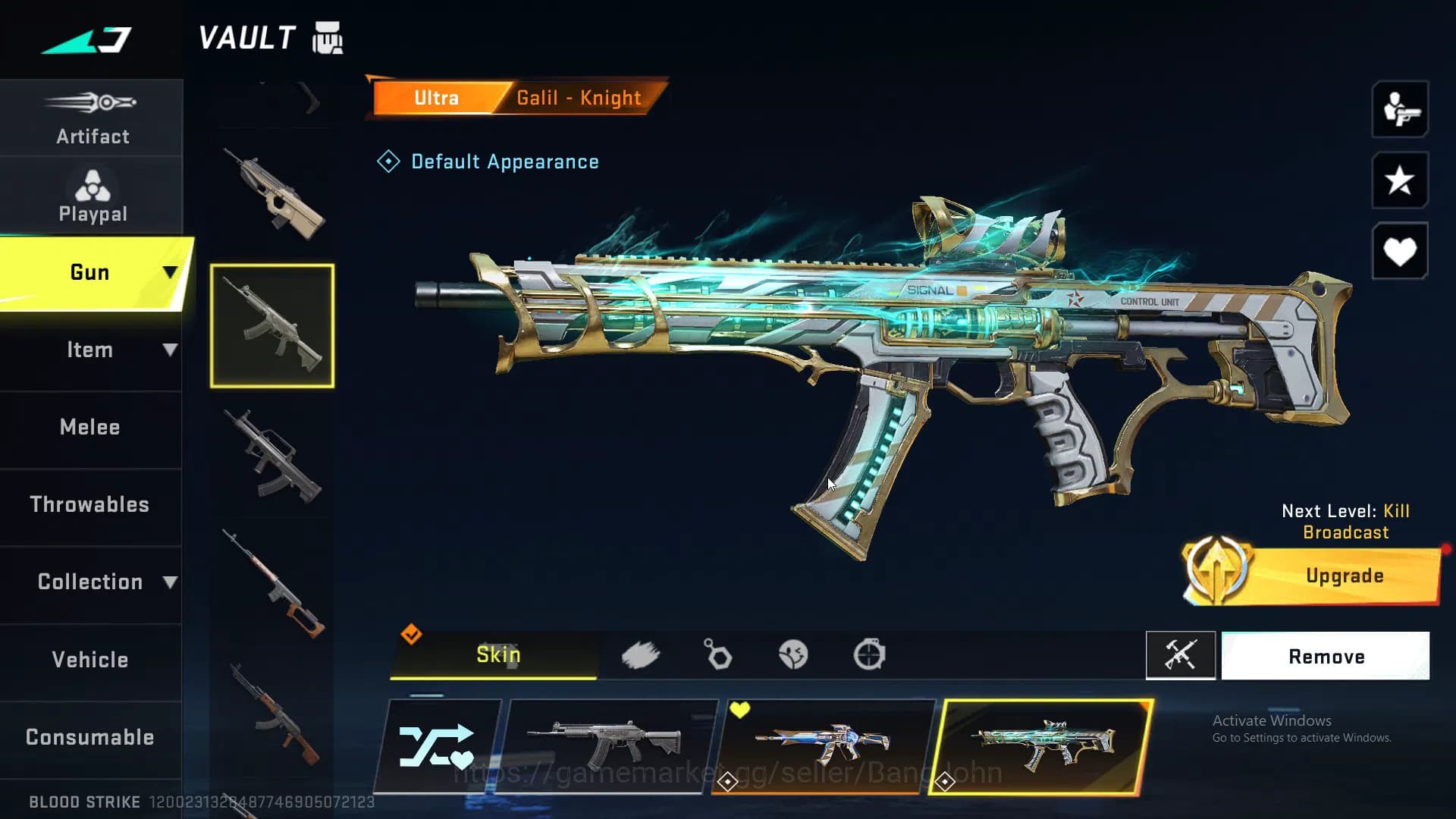 Blood Strike Accounts ASIA |LIMITED=BTFLY KNIFE|ULTRA=ONE HANDED AXE|COL image 18