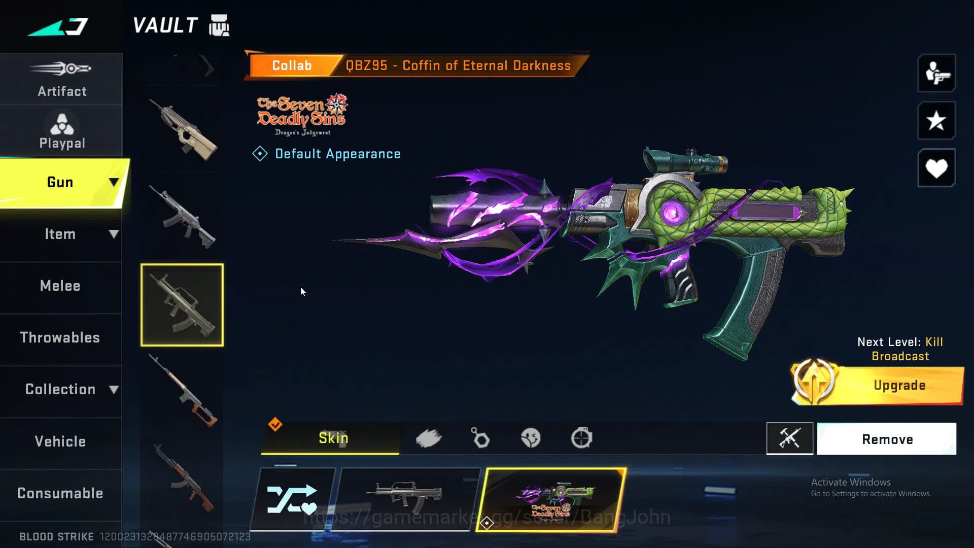 Blood Strike Accounts ASIA |LIMITED=BTFLY KNIFE|ULTRA=ONE HANDED AXE|COL image 20