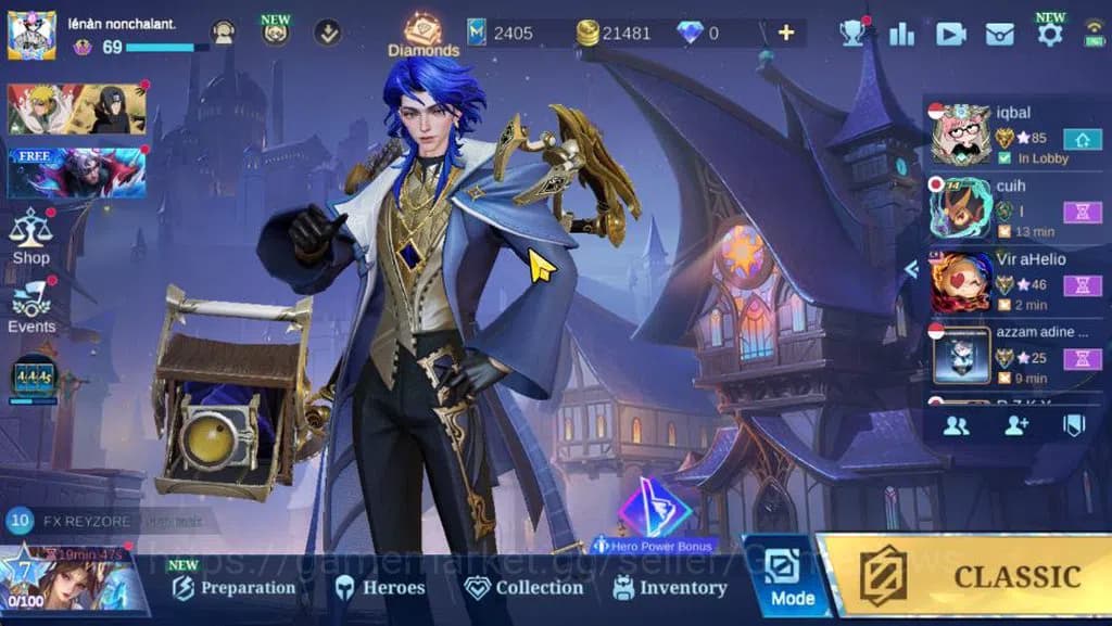 Mobile Legends: Bang Bang Accounts Hero 115|Skin 187|High Immo 111|Prime Granger,LB G image 1