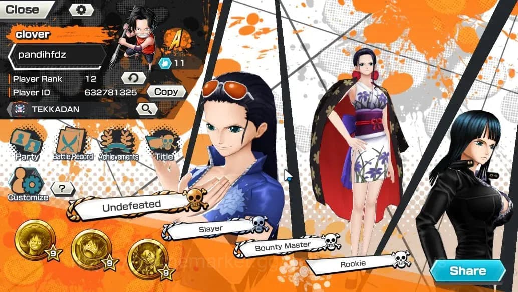One Piece Bounty Rush Accounts Global |4 EX |T4E Marshall D. Teach,T5E Jaygarcia image 2