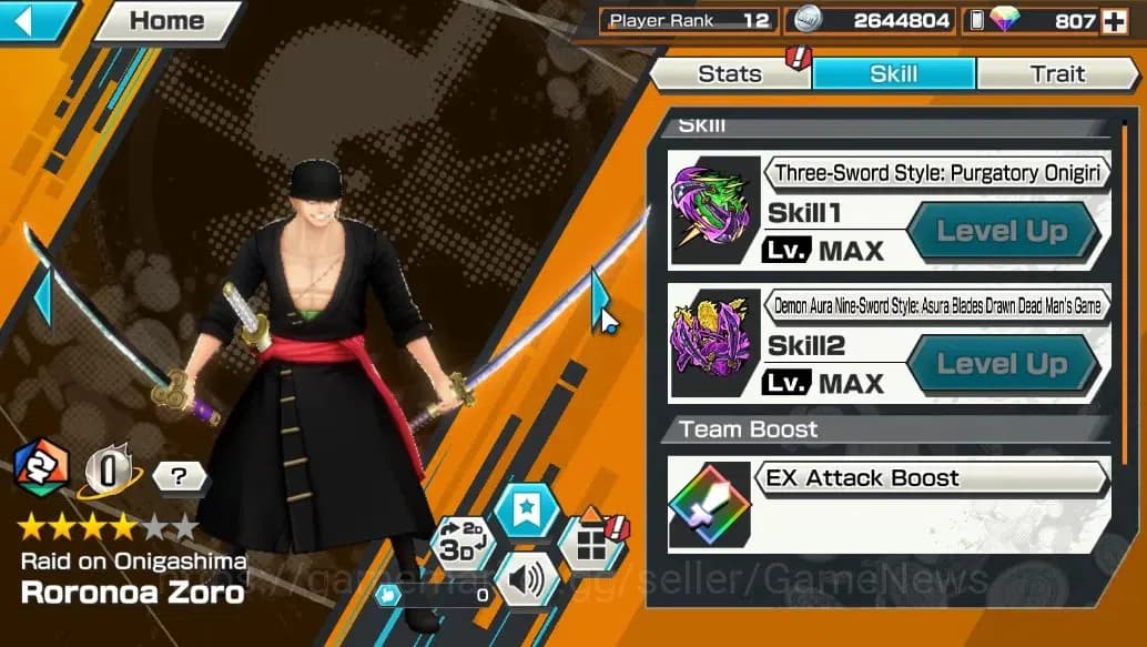 One Piece Bounty Rush Accounts Global |4 EX |T4E Marshall D. Teach,T5E Jaygarcia image 8