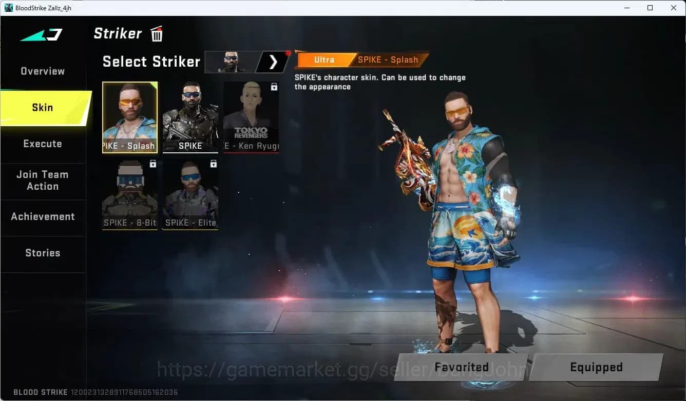Blood Strike Accounts ASIA | TR Ken Ryugi Striker | 7DS KAG-6 Gun | 3 7D image 2