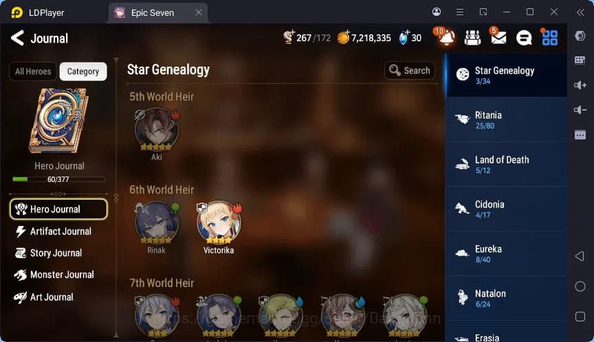 Epic Seven Accounts Global | Mere Tenebria | Belian | Top Model Luluca image 16