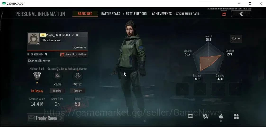 Arena Breakout Accounts MOBILE Lv30|SV 14,4M|CV 13M|Peace Set|GM AK-12,Abo image 2