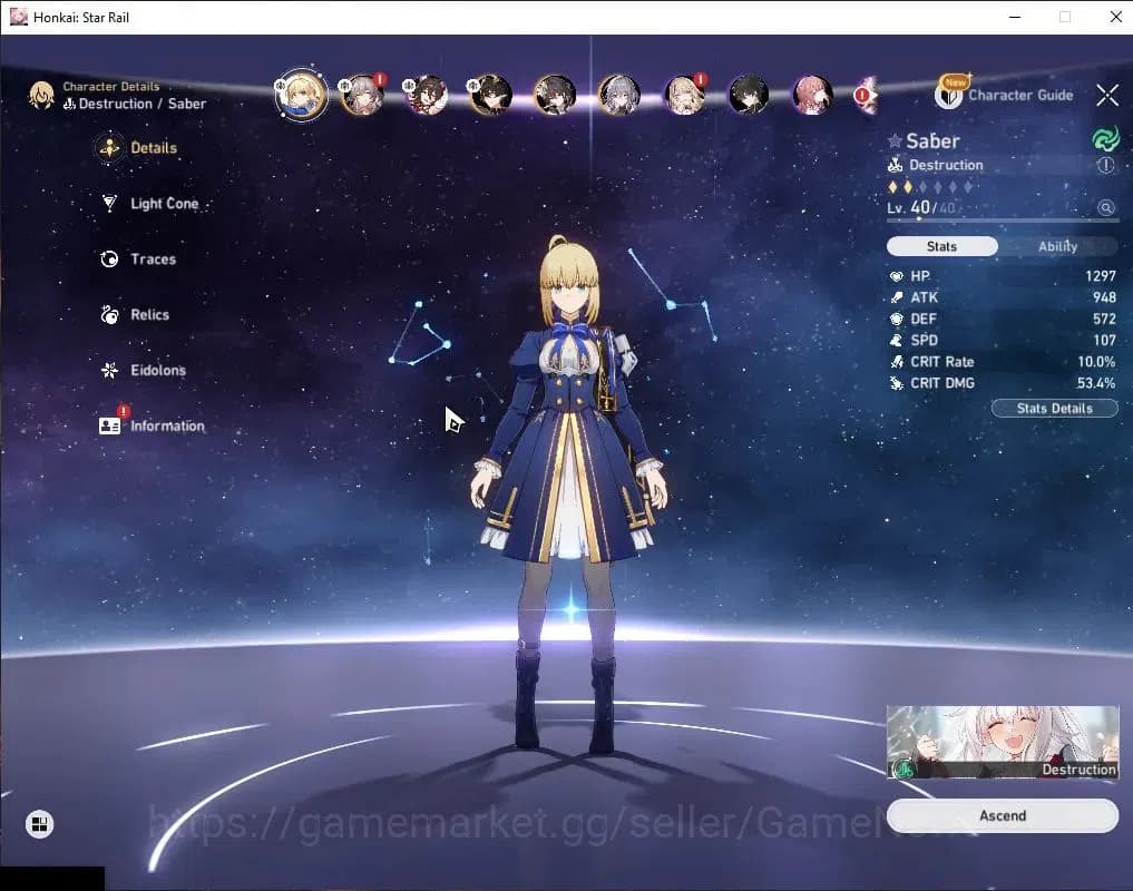 Honkai Star Rail Accounts Asia|TL 33|1 Golden Companion|4 Limited| Evanescia image 17