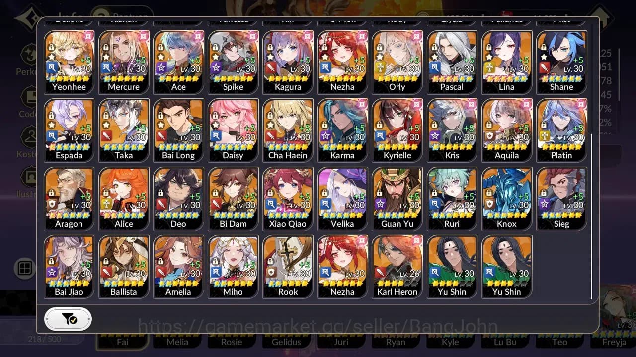 Seven Knights Re:Birth Accounts Global|5EX7(Fai,Melia,Juri,Rosie,Gelidus)Leg Costu image 17