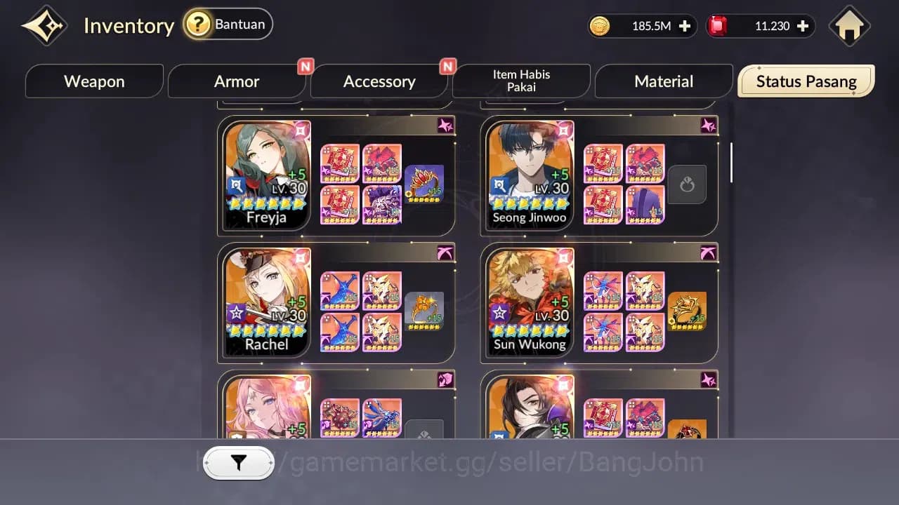 Seven Knights Re:Birth Accounts Global|5EX7(Fai,Melia,Juri,Rosie,Gelidus)Leg Costu image 8