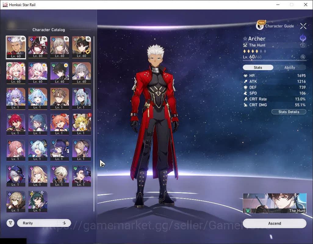 Honkai Star Rail Accounts Asia|TL 50|24,3K SJ+23 SRSP+2 Gold C|5 Limited|Cer image 3