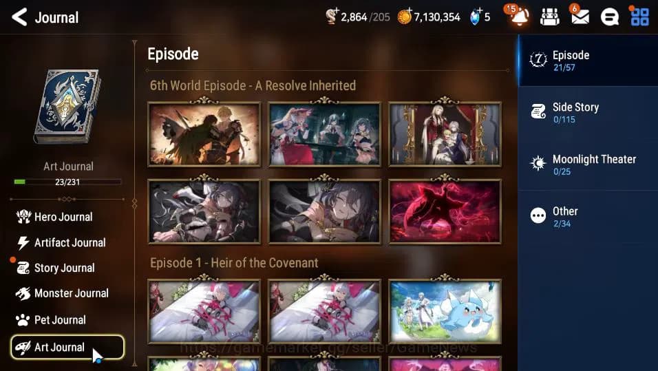 Epic Seven Accounts GLOBAL UnVerif|Starter|2 ML(Lionheart Cermia,LE Ka image 16