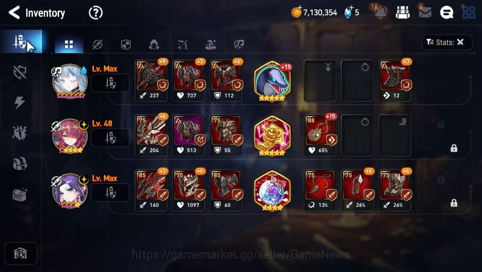 Epic Seven Accounts GLOBAL UnVerif|Starter|2 ML(Lionheart Cermia,LE Ka image 7