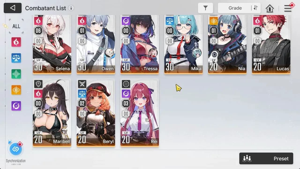 Chaos Zero Nightmare Accounts GLOBAL Lv35|6 SSR[Heidemarie,Nine,Narja,Vero,MeiLi image 5
