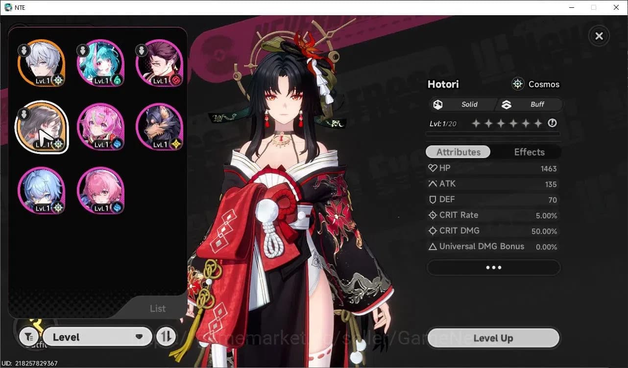 Neverness to Everness Accounts Global EU|HL 3|1 SSR Limited Hotori Awk 1 + 2 SSR image 1
