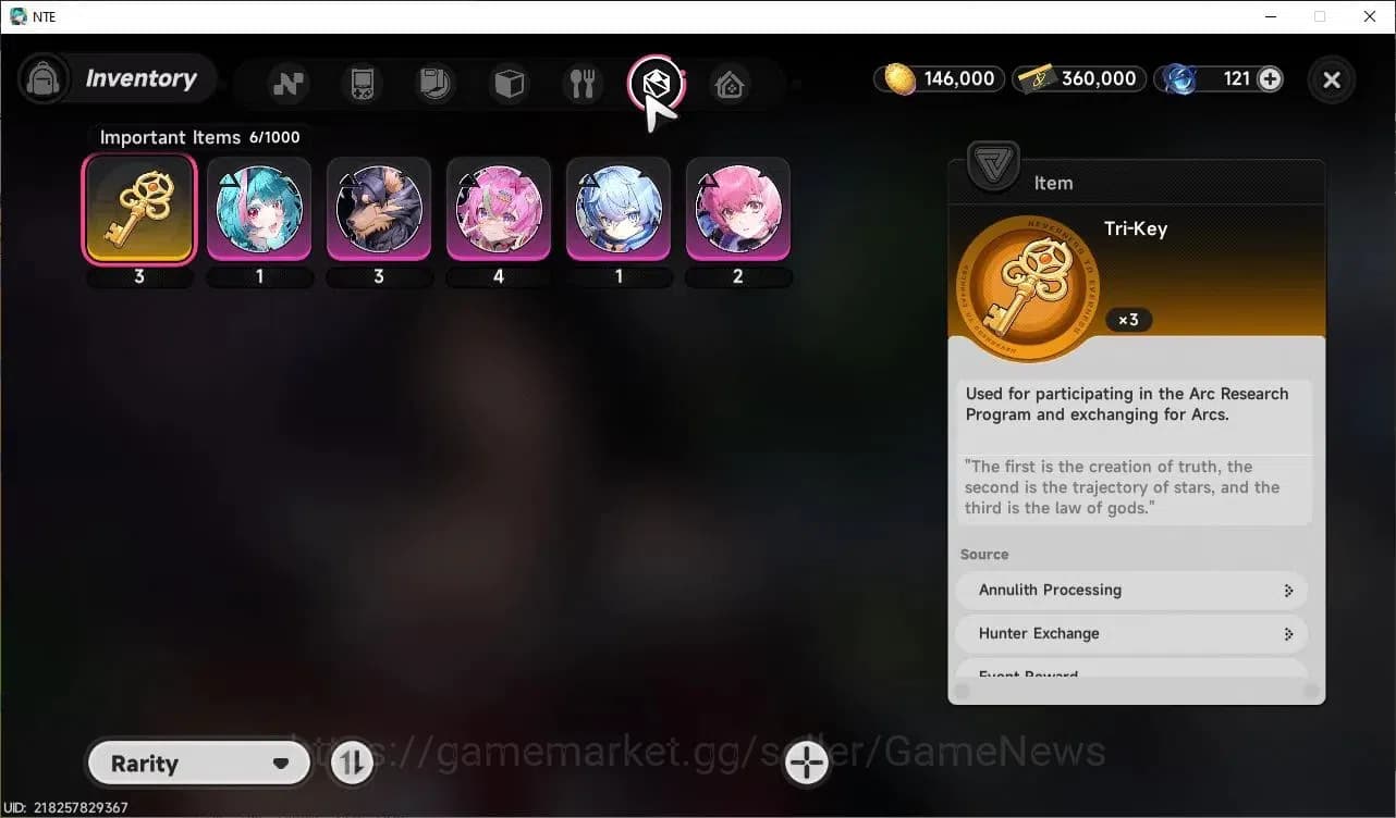 Neverness to Everness Accounts Global EU|HL 3|1 SSR Limited Hotori Awk 1 + 2 SSR image 9