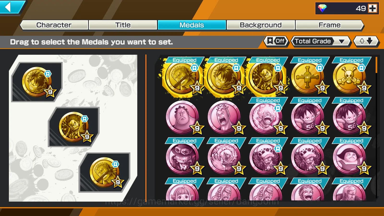 One Piece Bounty Rush Accounts Global | 8EX | 2 MAX |DO Kuri Kozuki Oden,LH Grap image 3