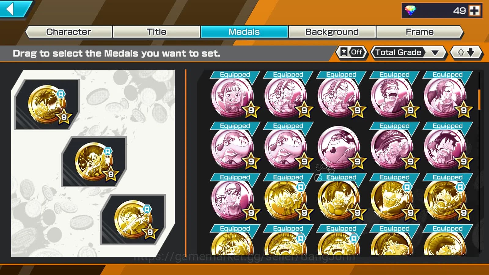 One Piece Bounty Rush Accounts Global | 8EX | 2 MAX |DO Kuri Kozuki Oden,LH Grap image 4