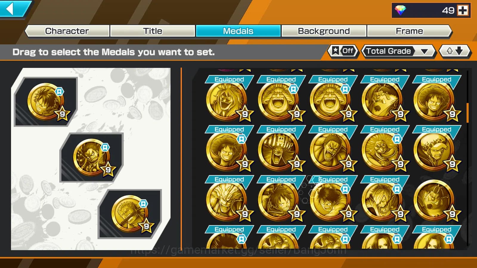 One Piece Bounty Rush Accounts Global | 8EX | 2 MAX |DO Kuri Kozuki Oden,LH Grap image 5