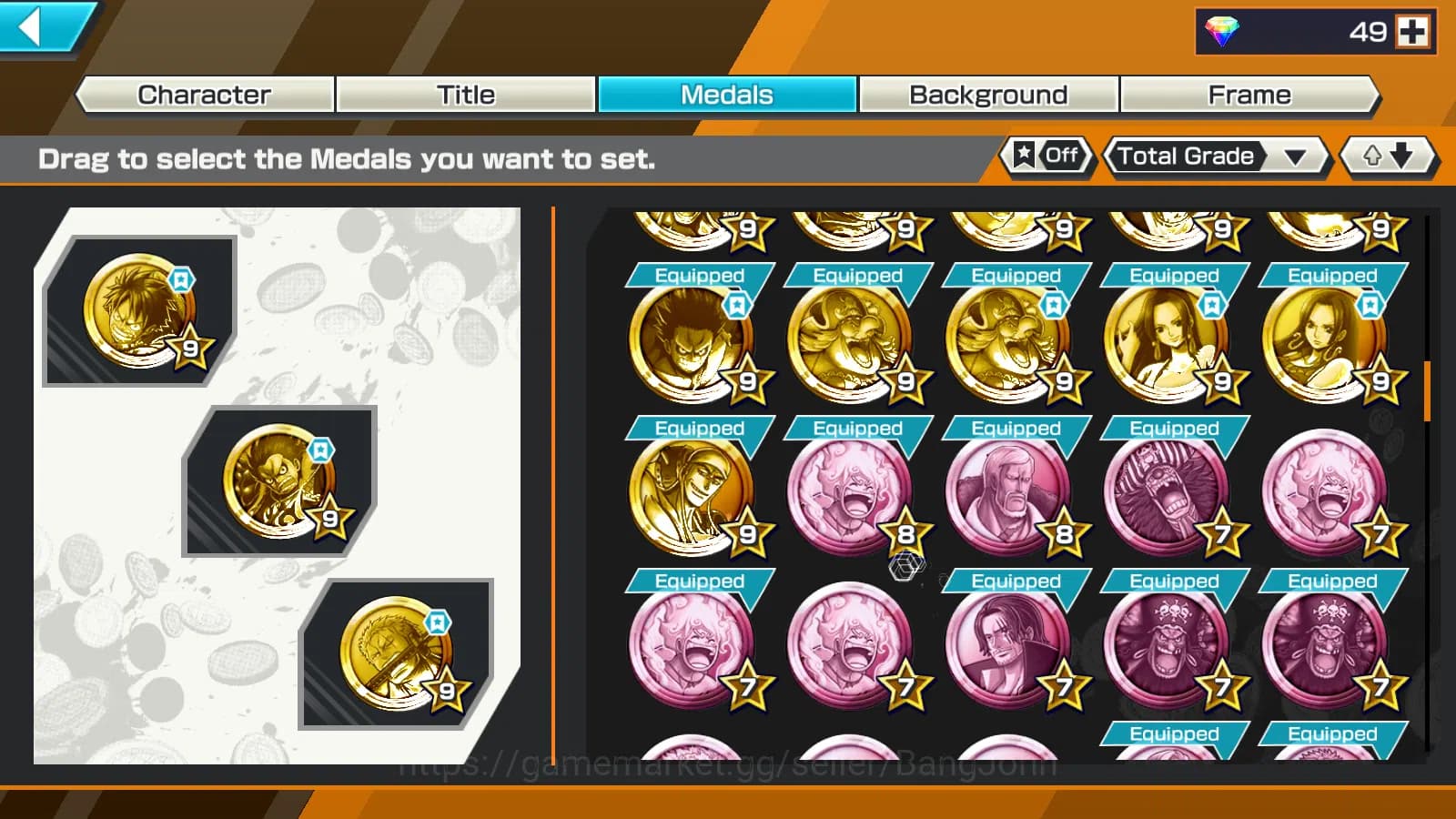 One Piece Bounty Rush Accounts Global | 8EX | 2 MAX |DO Kuri Kozuki Oden,LH Grap image 6