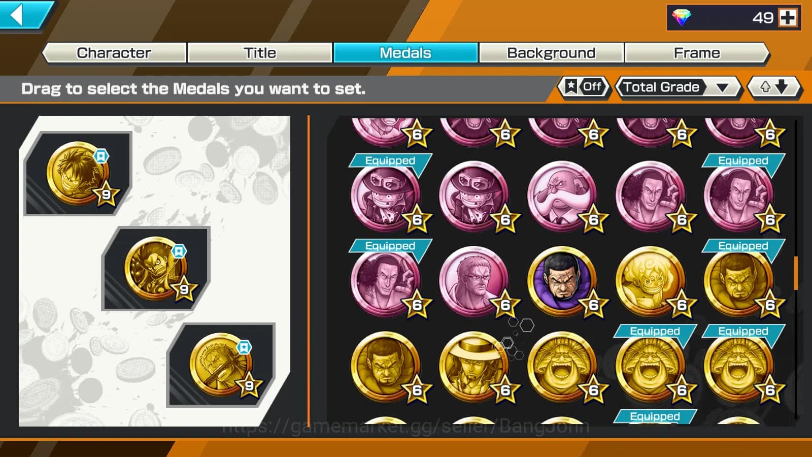 One Piece Bounty Rush Accounts Global | 8EX | 2 MAX |DO Kuri Kozuki Oden,LH Grap image 8