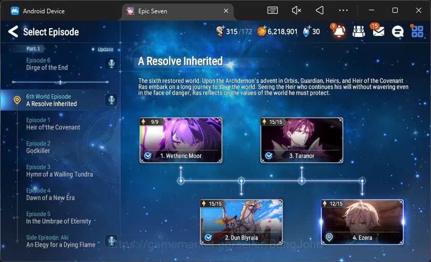 Epic Seven Accounts GLOBAL Unverif|Fresh Starter|Selector On|4 ML Salo image 10