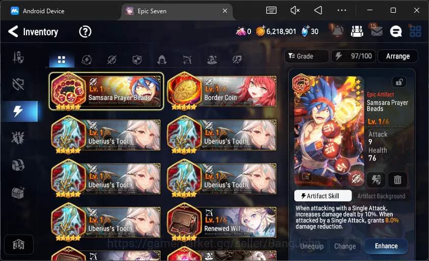 Epic Seven Accounts GLOBAL Unverif|Fresh Starter|Selector On|4 ML Salo image 4