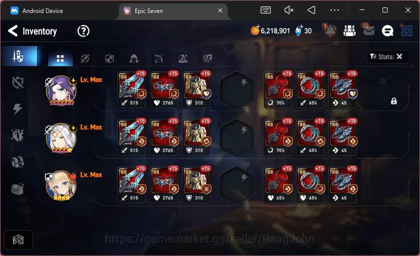Epic Seven Accounts GLOBAL Unverif|Fresh Starter|Selector On|4 ML Salo image 6