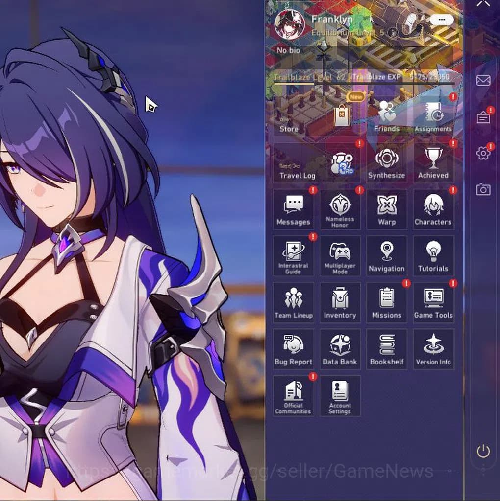 Honkai Star Rail Accounts ASIA|TL 62|7 Limited|Acheron+Sign,Topaz,Jingliu,Sp image 1